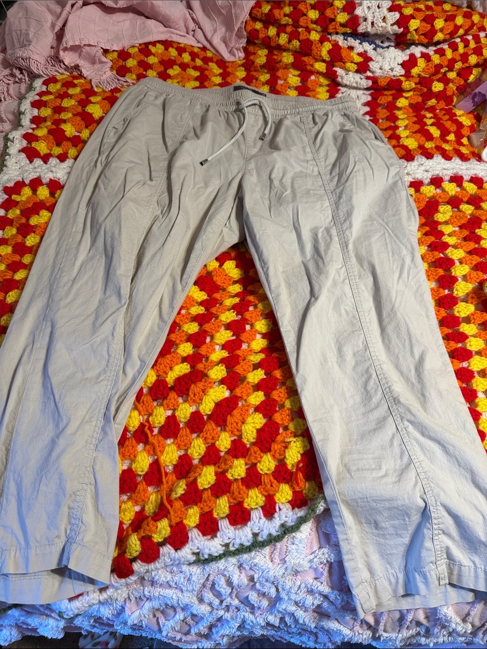 torrid Light Tan Drawstring Capris